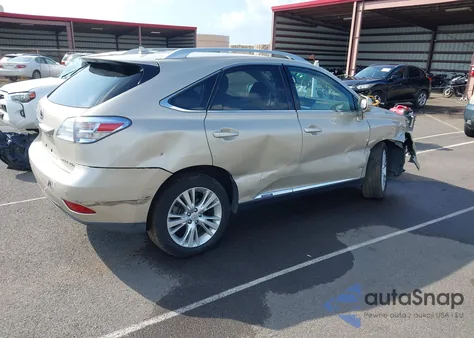 2012 Lexus Rx 450H z USA, uszkodzony, nr VIN JTJBC1BA5C2048997